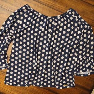 Michael Kors Women's Polka Dot Top Size Large